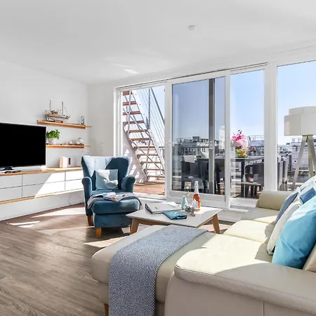 Triton: Meerblick, Sauna, Dachterrasse *