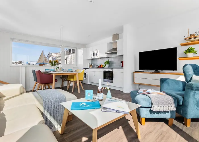 Triton: Meerblick, Sauna, Dachterrasse Vakantiehuis Olpenitz